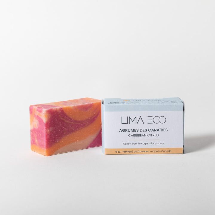 caribbean fruit and citrus bar soap cruelty-free, plastic-free moisturizing soap